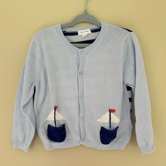 Angel Dear Sailboat Cardigan Sweater 18-24 Months - Picture 1 of 5